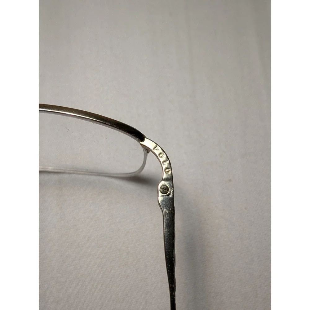 Polo Ralph Lauren 1004 9012 Gold Oval Semi-Rimless Eyeglasses Frames 49-19-135